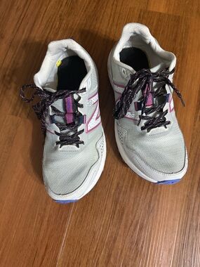 New Balance Gray and Pink Athletic Sneakers